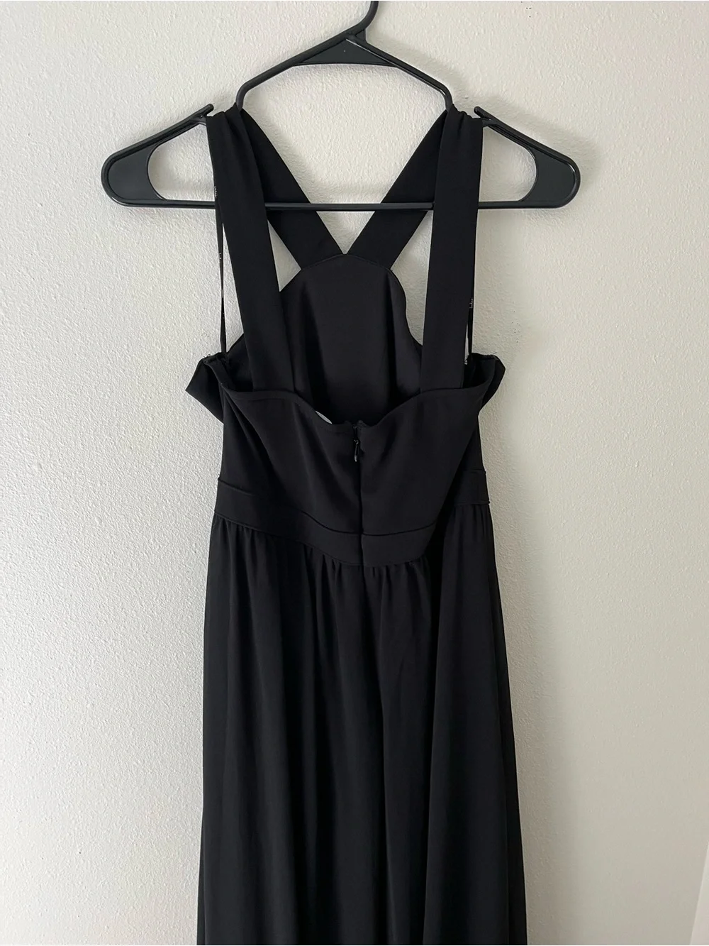 Lulu's Black Cross-Back Maxi Dress